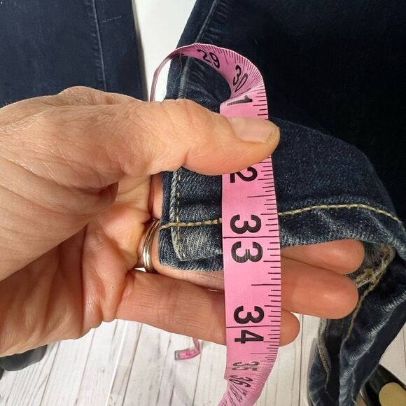 Paige Laurel Canyon Womens Denim Jeans Wide Leg Flared Blue Wash Size 26 - Picture 7 of 11